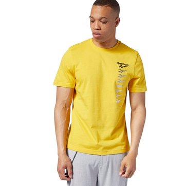 reebok classic t shirt jaune