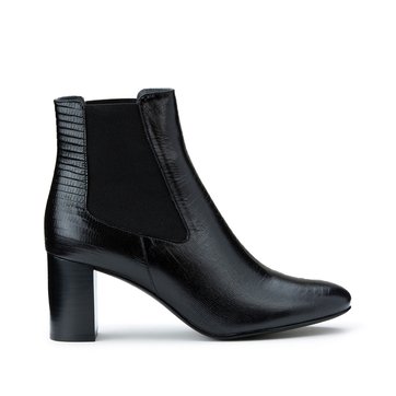 Botas em pele com tacão, Damocle JONAK
