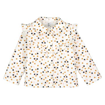 Blusa estampada com mangas compridas, 3 meses-4 anos LA REDOUTE COLLECTIONS