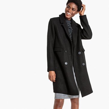 Abrigo masculino 3/4 de lana mezclada Abrigo masculino 3/4 de lana mezclada LA REDOUTE COLLECTIONS