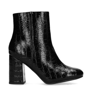 bottines laque noir