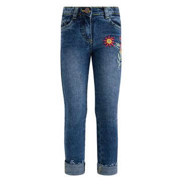 Pantalon baggy en coton imprimé pour filles Porcelaine | Mayoral