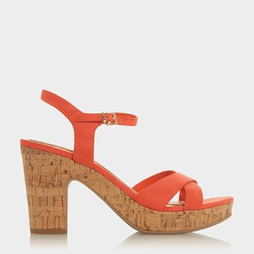 sandales compensées liege femme