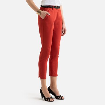Slim-Hose aus Baumwoll-Satin ANNE WEYBURN