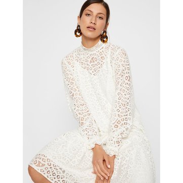 robe blanche dentelle la redoute