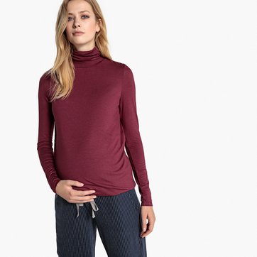 Camisola com gola alta, mangas compridas, para grávida LA REDOUTE MATERNIDADE