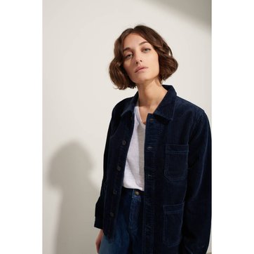 Veste coton femme bleu marine Veste coton femme bleu marine