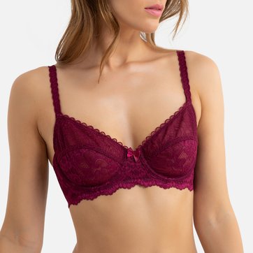 Soutien envolvente, em renda e tule bordado LA REDOUTE COLLECTIONS
