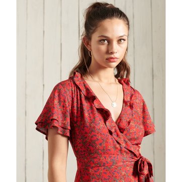 Robe Portefeuille Rouge La Redoute