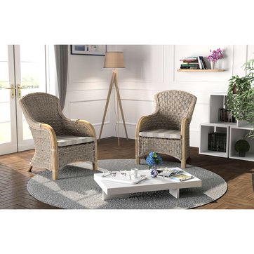 Fauteuil Rotin Gris La Redoute