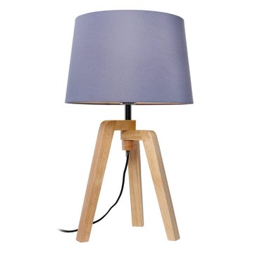 Lampe pied bois | La Redoute Lampadaire bois et blanc | La Redoute