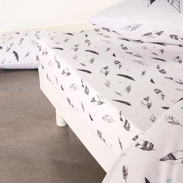 Fixleintuch Traumfänger mit Federmotiven LA REDOUTE INTERIEURS