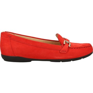 mocassin rouge femme pas cher