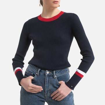 pull noir tommy hilfiger femme