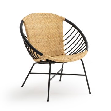 Runder Sessel NIHOVE, Rattan und Metall LA REDOUTE INTERIEURS