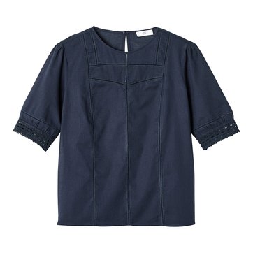 Oberteil mit rundem Ausschnitt und kurzen Ärmeln LA REDOUTE COLLECTIONS