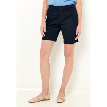 Bermuda bleu marine femme clearance