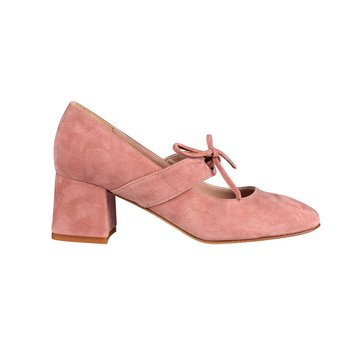 escarpin rose poudré pailleté