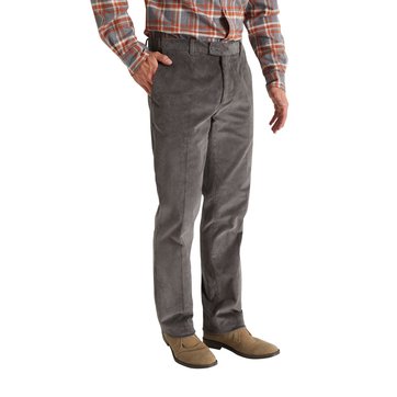 Pantalon velours gris clearance