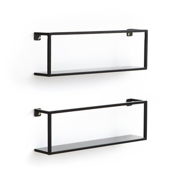 2er-Set Wandregale Hiba aus Metall, Breite 50 cm LA REDOUTE INTERIEURS