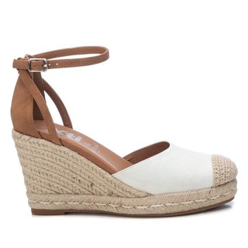 espadrilles compensees blanches