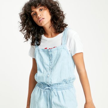 cotton linen dungarees