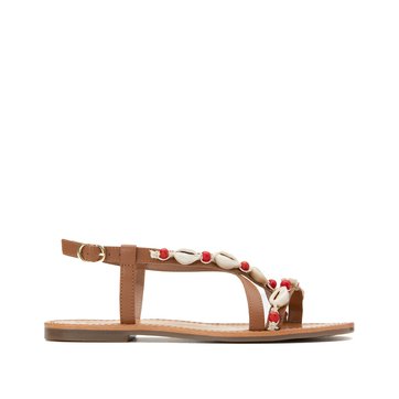 Ledersandalen, Riemen mit Muscheldetails LA REDOUTE COLLECTIONS