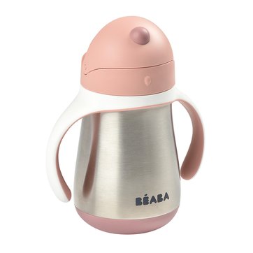 Copo com palhinha, em inox, 250 ml Copo com palhinha, em inox, 250 ml BEABA