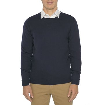 Pull laine bleu marine homme | La Redoute Pull Homme Col V 100% Laine Merinos Bruce Field