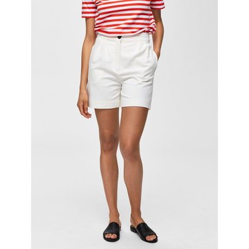 Short élastique décontracté pour femme grande taille taille haute rouge- Black (Letter