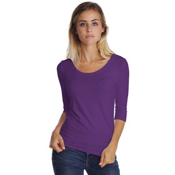 tee shirt femme mauve