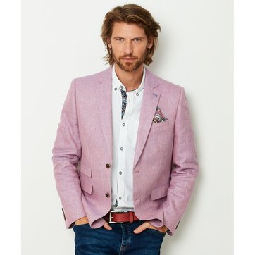 Blazer rose poudré homme Sale