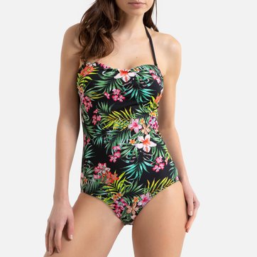 Maillot de bain 1 pièce bustier imprimé floral ANNE WEYBURN
