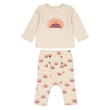 Set aus Sweatshirt und Babyhose, 0 Monate - 2 Jahre Set aus Sweatshirt und Babyhose, 0 Monate - 2 Jahre LA REDOUTE COLLECTIONS