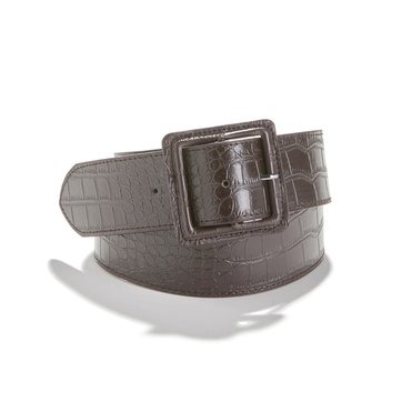 Cinturón ancho efecto piel de cocodrilo LA REDOUTE COLLECTIONS