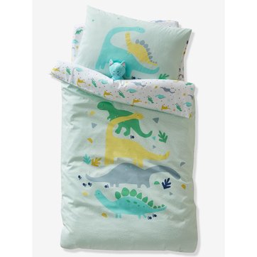 Vertbaudet Housse De Couette Bebe Cygnes Eau De Rose Imprime 80x1 Couettes Et Housses De Couette Housses De Couette