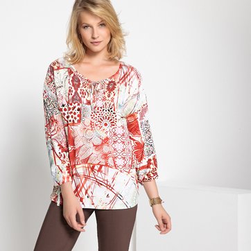 Camisola de gola redonda, mangas compridas Camisola de gola redonda, mangas compridas ANNE WEYBURN