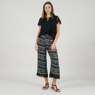 Bluse, Tropfenausschnitt vorne, Ärmel aus Spitze MOLLY BRACKEN