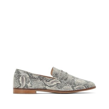 Mocassins cuir effet python avec clous Mocassins cuir effet python avec clous LA REDOUTE COLLECTIONS