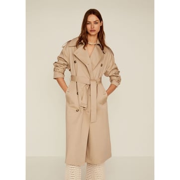 Trench Mellow Yellow Imperméable à Capuche - Taille 38/40 Noir, Occasion Très Bon état