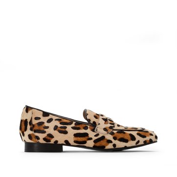 Mocasines de piel estilo leopardo LA REDOUTE COLLECTIONS