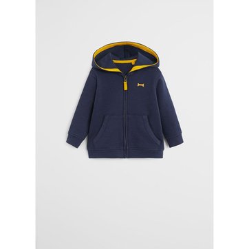 Sweat Capuche Garçon Marks & Spencer Blanc 10-11 Ans - Coton - Occasion