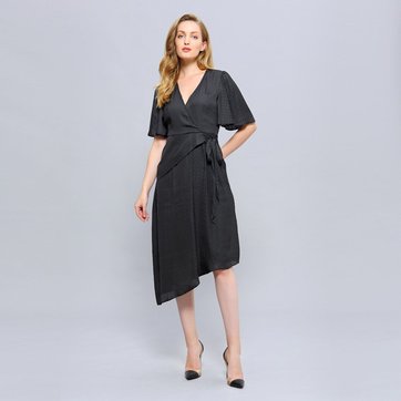 robe coeur croisé grande taille