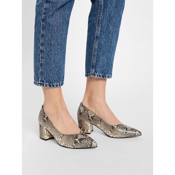 escarpin bout rond talon carre