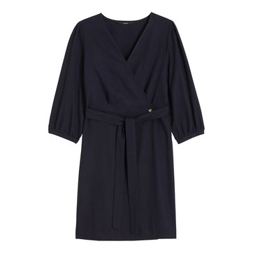 Kurzes Wickelkleid, 3/4-Ärmel VERO MODA