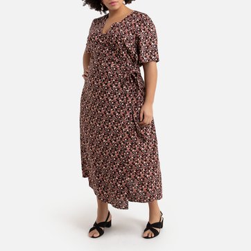 wrap over maxi dress uk