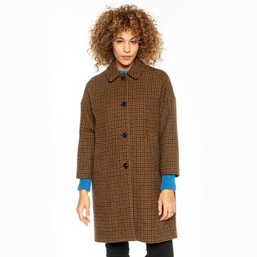 manteau laine bouillie femme