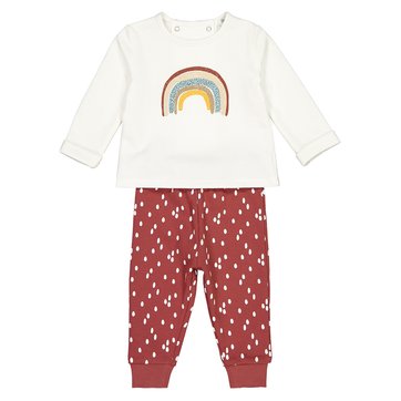 2-teiliges Set aus Bio-Sweatware, 0 Monate-2 Jahre LA REDOUTE COLLECTIONS