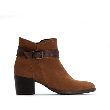 Botines de piel con tacón Paula TAMARIS
