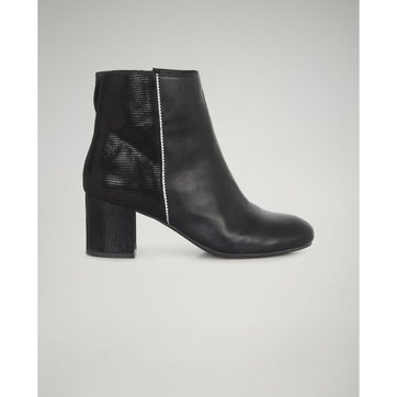 bottines bi matière femme